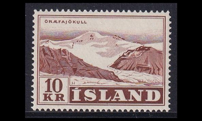 Islanti 318 ** Jäätiköitä 10 Kr (1957)