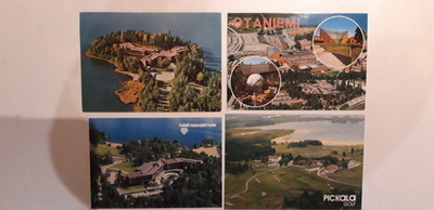 Vanha postikortti 4 kpl, Otaniemi, Pickala, Rosendahl