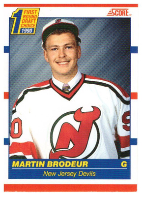 Mv MARTIN BRODEUR Devils, 90-91 Score #439 RC