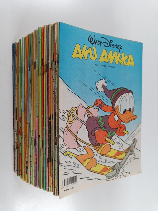 Aku Ankka vuosikerta 1991 (n:o 33, 35-38 puuttuu)