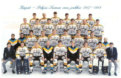 OULUN KÄPRÄT JoukkueKuva Postikortti 1987-88