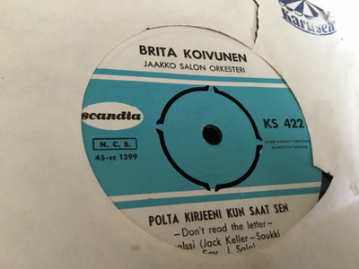 Brita Koivunen Polta kirjeeni kun saat sen Scandia single