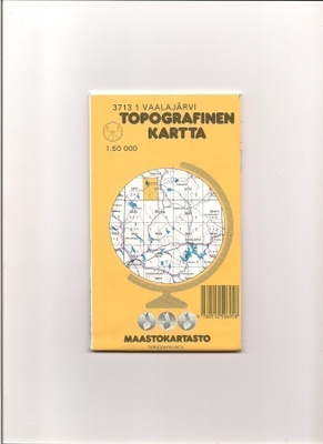 Topografinen kartta 1:50 000 Vaalajärvi