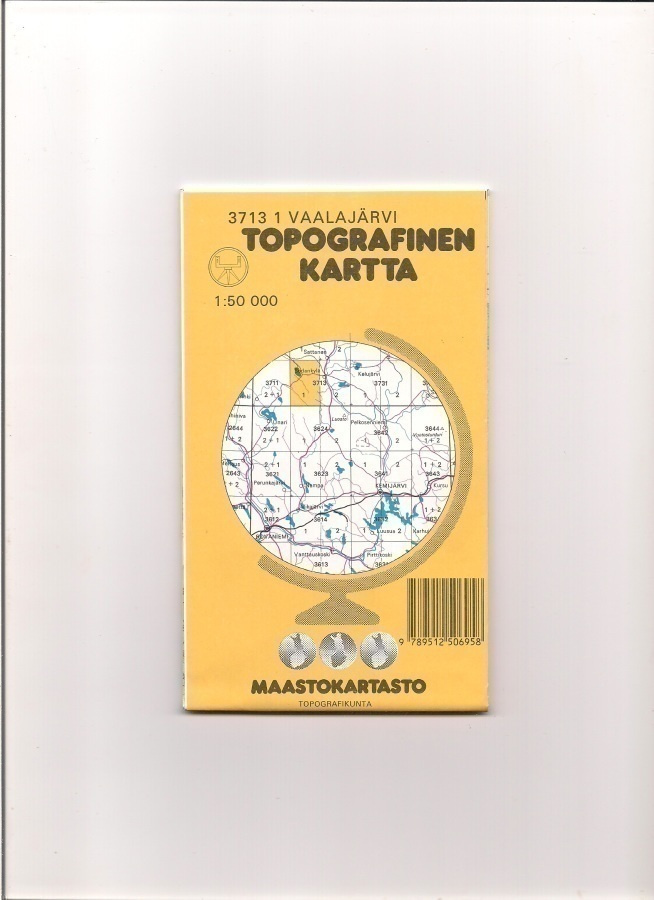 Topografinen kartta 1:50 000 Vaalajärvi