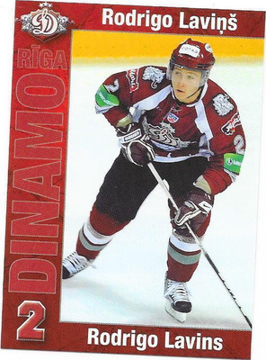 2009-10 Dinamo Riga TeamIssue #16 Rodrigo Lavins ex- Jokerit