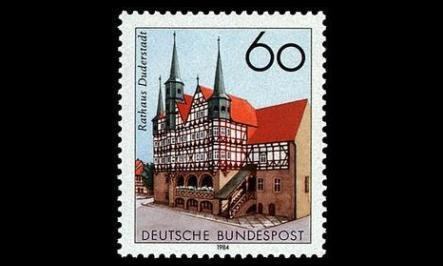 Saksa 1222 ** Duderstadtin raatihuone 750v (1984)
