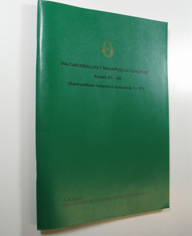 Valtakunnalliset maanpuolustuskurssit, kurssit 81-90 (Aak...