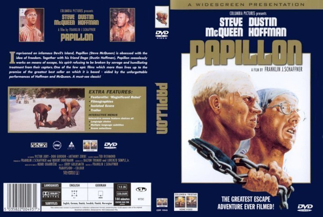 PAPILLON ( Steve McQueen,Dustin Hoffman,Anthony Zerbe)