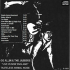 GG Allin & The Jabbers --- Live In New England 1981 - pikkukuva 2