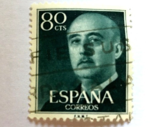 Francisco Franco Espanja Postimerkki