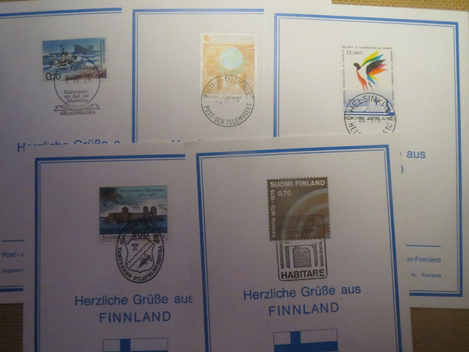 Viisi Postin tervehdyskorttia Saksaan