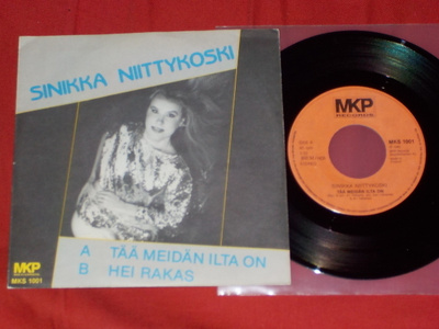 7" SINIKKA NIITTYKOSKI - Tää Meidän Ilta On - single 1985 NM