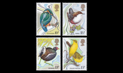 Iso-Britannia 817-20 ** Lintuja (1980)