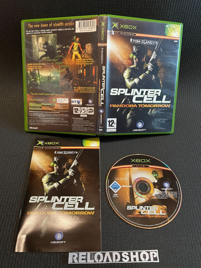 Tom Clancy's Splinter Cell Pandora TomorrXBOX - Original Box