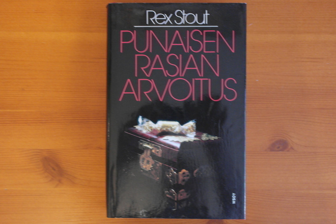 Rex Stout:Punaisen rasian arvoitus.1.p.1987.Sid.