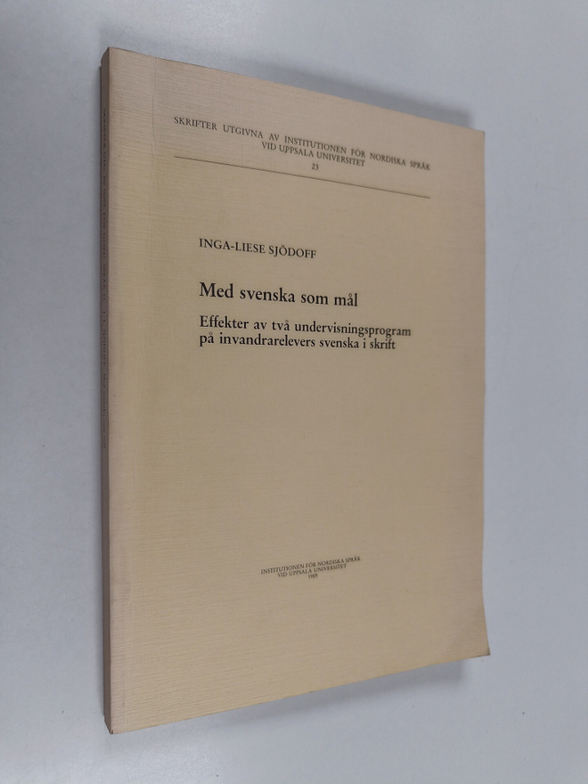 Inga-Liese Sjödoff : Med svenska som mål effekter av två ...