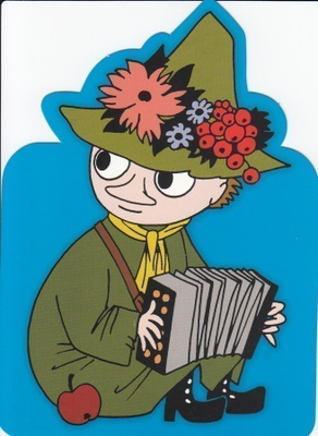Muumit Nuuskamuikkunen (isokokoinen muotoonleik. kortti)