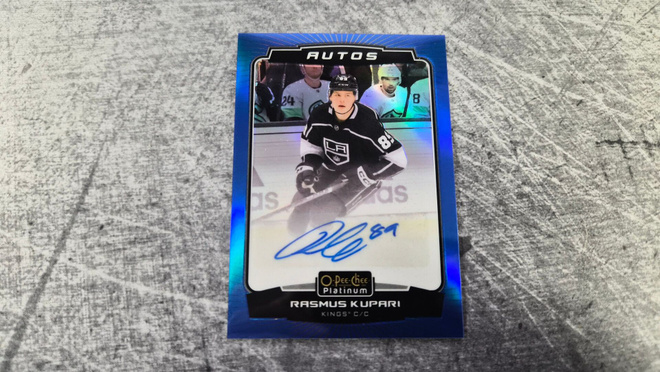 Rasmus Kupari 2022-23 OPC Platinum Blue Rainbow Auto