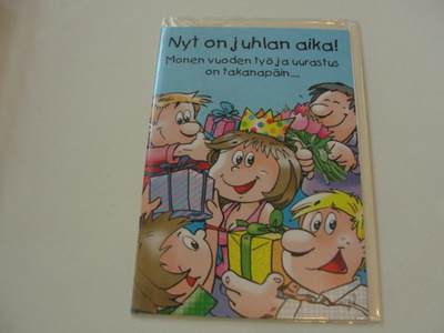 2-osainen -kortti - NYT ON JUHLAN AIKA