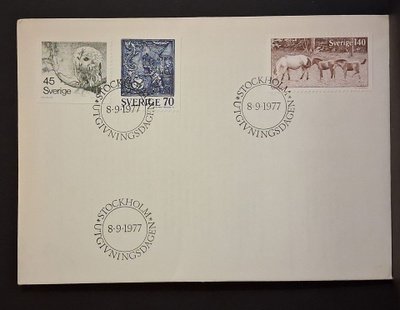 Ruotsi - Fa - 1008-1010 sarja FDC - 1977