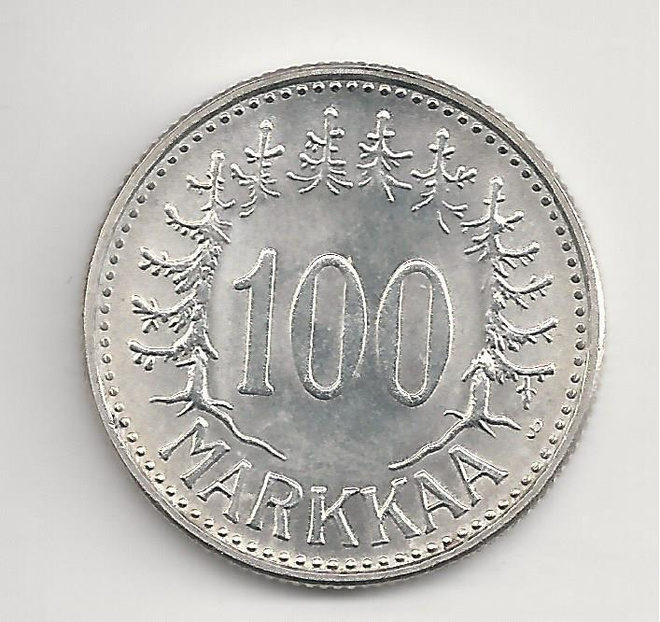 1960  100 mk hopeaa harvinaisempi vuosi