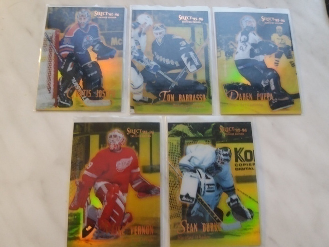 1995-96 Select Mirror GOLD kortteja 3.50e/kpl