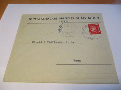 1938 Jeppo pvl liikekuori