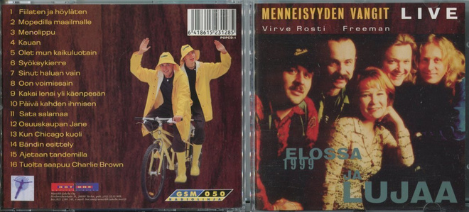 MENNEISYYDEN VANGIT . CD-LEVY . LIVE ,ELOSSA JA LUJAA