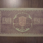 20 markkaa, mk 1939 Litt. D D1685189 kl.10 - pikkukuva 2