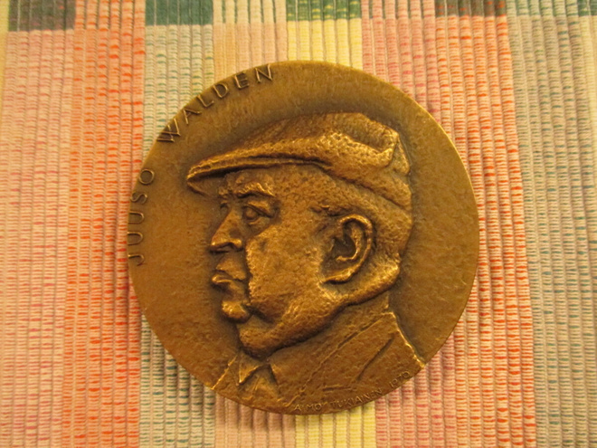 Juuso Walden mitali.Suunn. Aimo Tukiainen 1970.