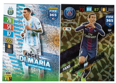 2 x ANGEL DiMARIA Argentina, Paris Saint-Gemain Jalkapallo