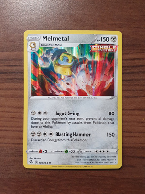 Pokemon Melmetal 189/264 Holo Rare