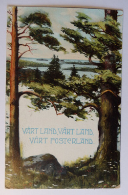 Maamme synnyinmaa, vanha postikortti