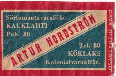 Kauklahti, Artur  Nordström    b576
