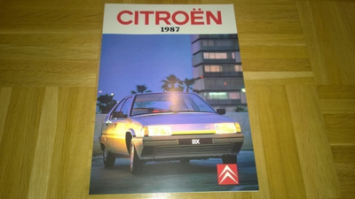 Esite Citroen mallisto 1987, Visa, BX, CX
