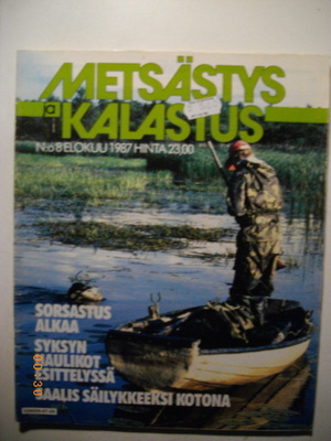 Metsästys ja kalastus Nro 9/1987 (24.1)