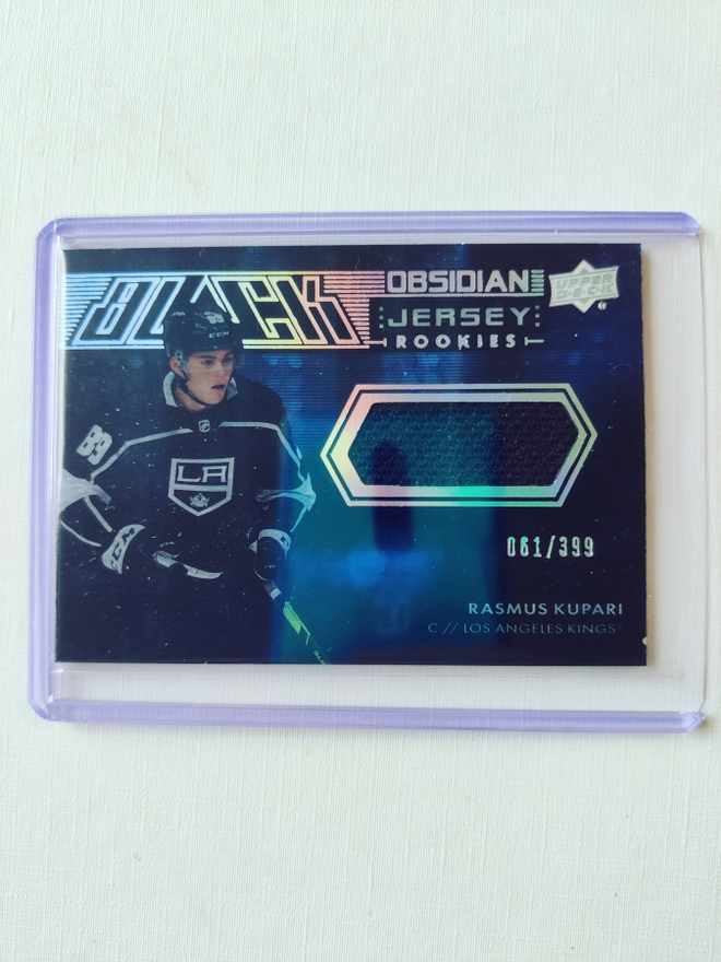 Rasmus Kupari - 21-22 UD Black Obsidian Rookies Jersey /399
