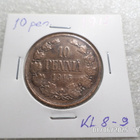 10  penniä   1915   siistikuntoinen      kl 8-9 - pikkukuva 5