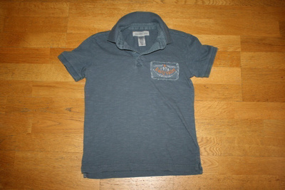 H&M L.O.G.G trikoo t-paita kauluksilla 134-140