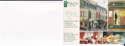 Turku, Hotel Rivoli , sommitelmakortti    b699