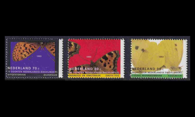 Alankomaat 1470-2 ** Luonto ja ympäristö perhosia (1993)