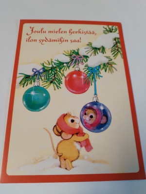 Joulu kortti,kulkematon.