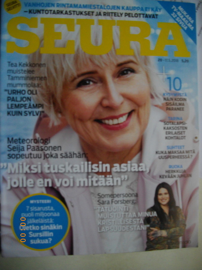 Seura lehti Nro 20/2018 (24.1)