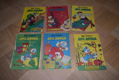 Aku ankka lehtiä 10kpl vuodelta 1976