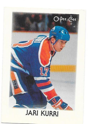 1987-88 OPC Minis #21 Jari Kurri Edmonton Oilers