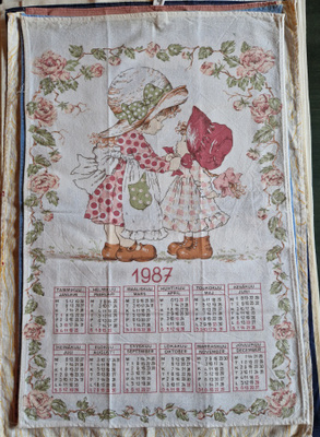 Kalenteripyyhe Vuodelta 1987