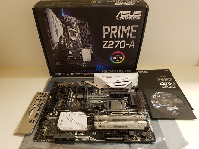 ASUS Prime Z270-A, Intel i5-7600K, 2x8 GB
