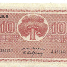 Suomi 10 markkaa 1945, Litt. B - pikkukuva 1