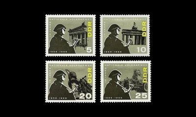 DDR 1161-4 ** Kansanarmeija 10v (1966)