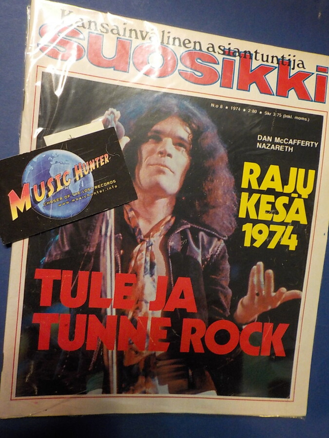 SUOSIKKI LEHTI #8/1974 + JULISTEESSA HULLU JUSSI